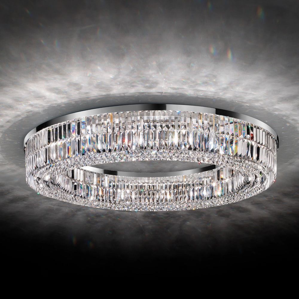 Modern Round Crystal Ceiling Light