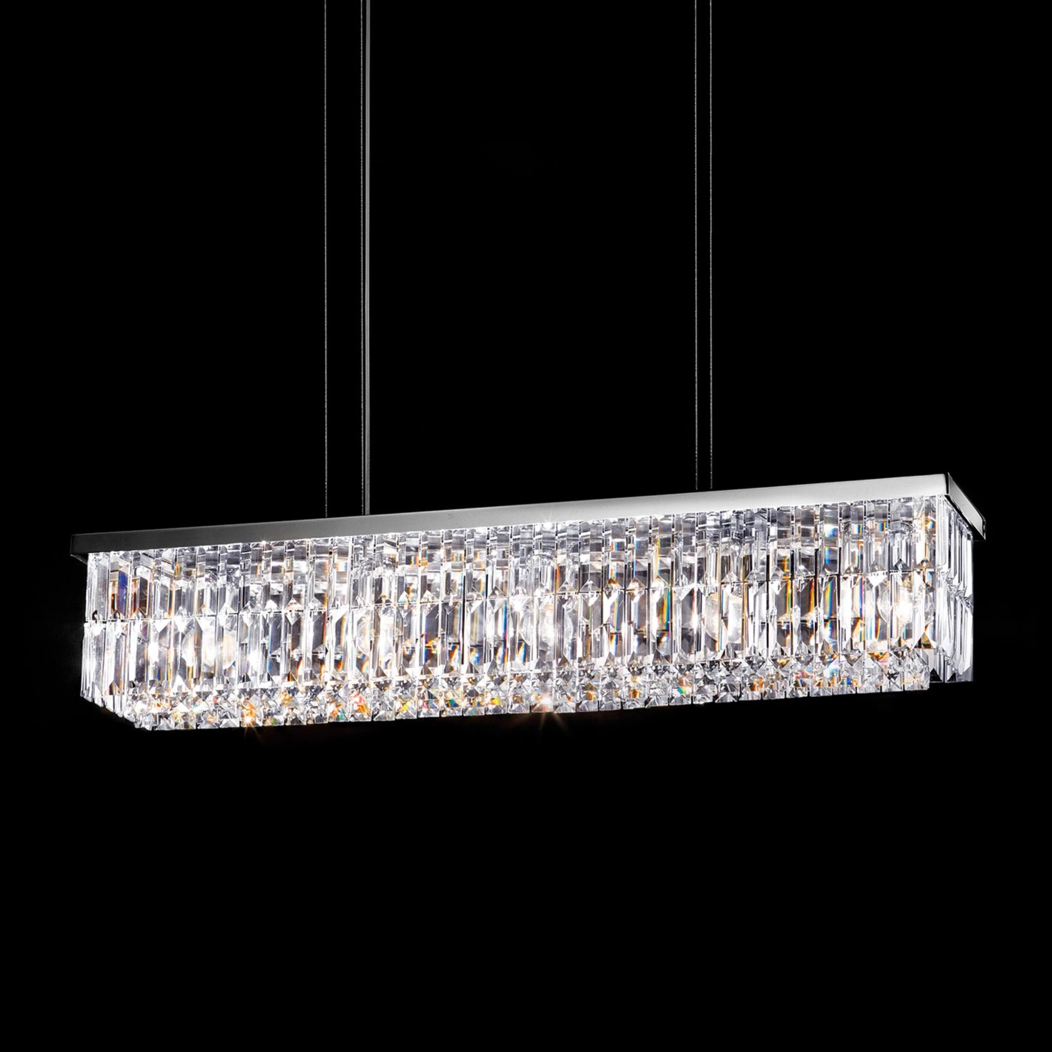 Modern Crystal Linear Ceiling Pendant