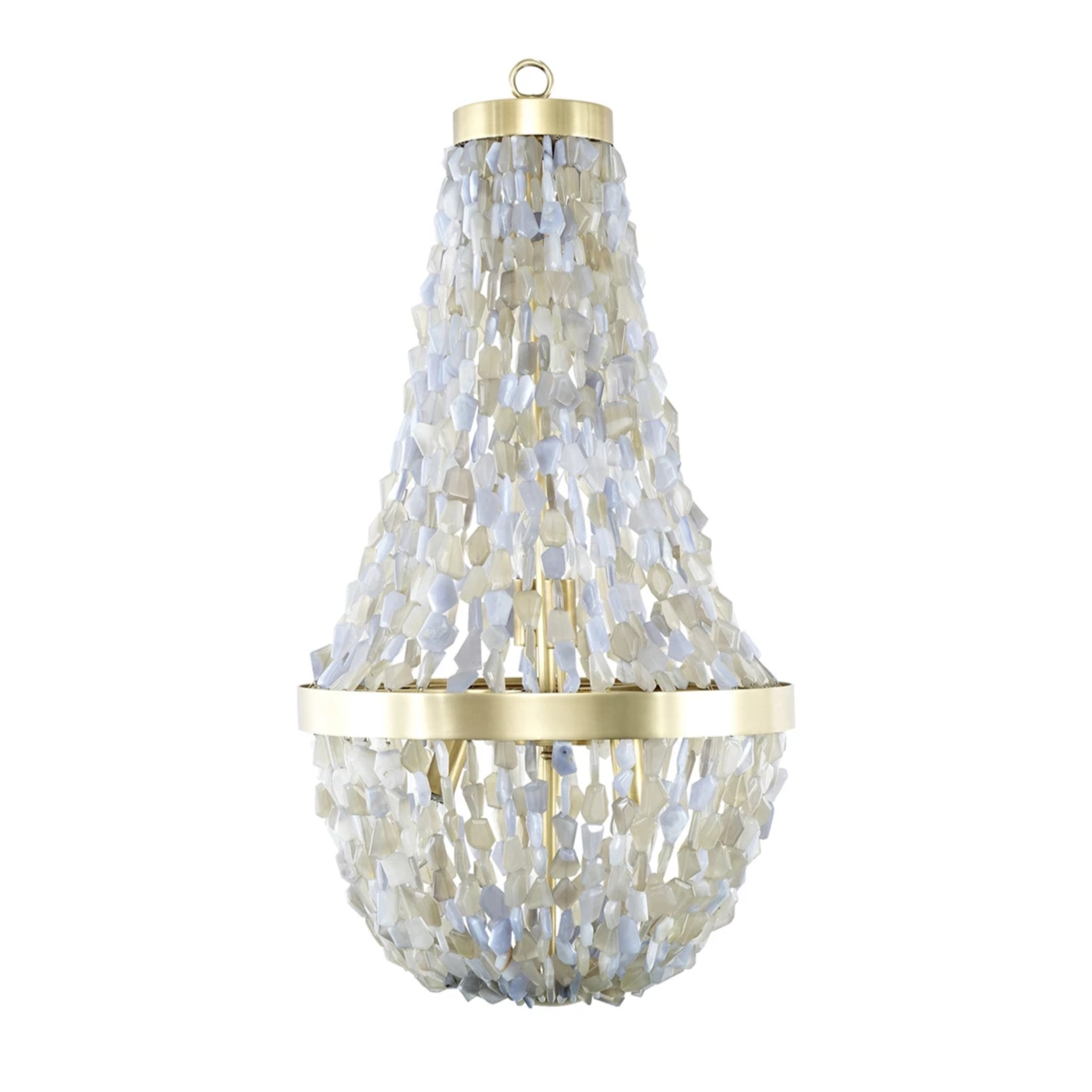 Contemporary Agate Stone Empire 'Zoila' Chandelier